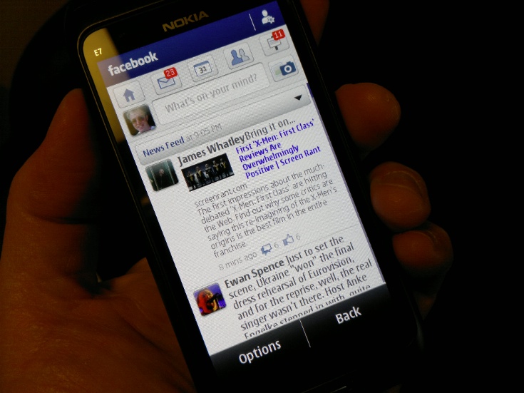 Facebook in Nokia Social 1.3