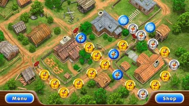The level map of Farm Frenzy, indicating the game's longevity