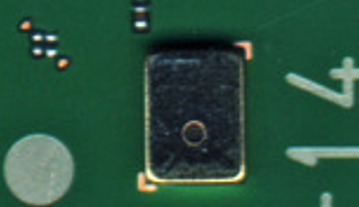 MEMS microphone on the N8's motherboard