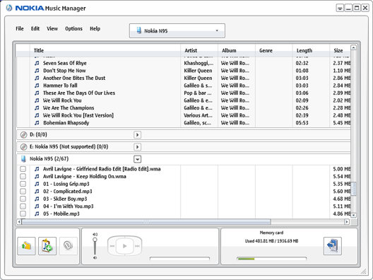 Nokia Music Manager