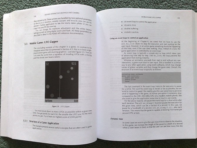 Python book open