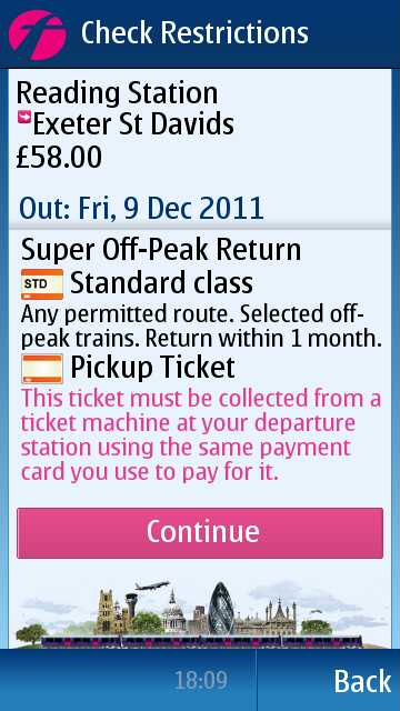 Screenshot, Rail Tickets