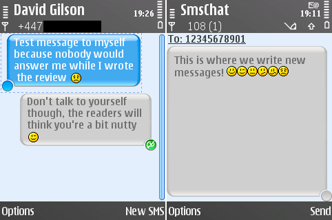 Reading & composing messages in SMS Chat