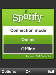 Starting up Spotify on S60 3rd Edition