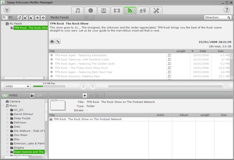 Media Manager and RSS