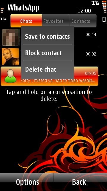 Contact management, including blocking contacts