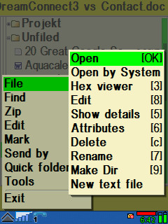 X-plore submenus