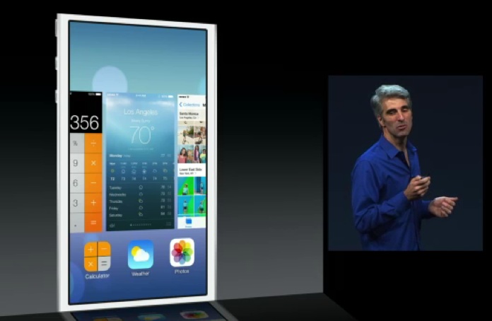 Apple iOS 7 announcement screen