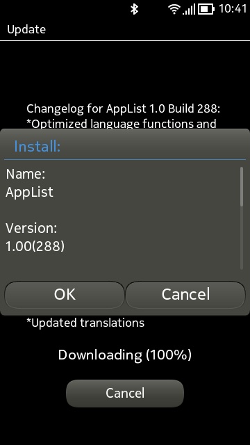 Screenshot, AppList