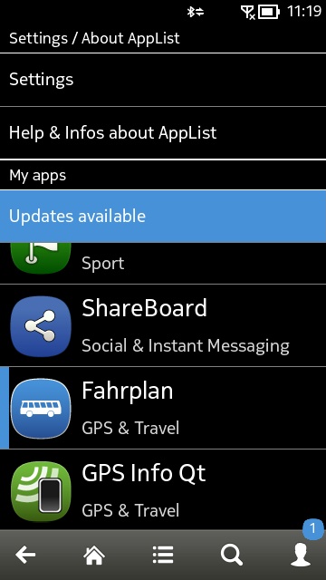 Screenshot, AppList