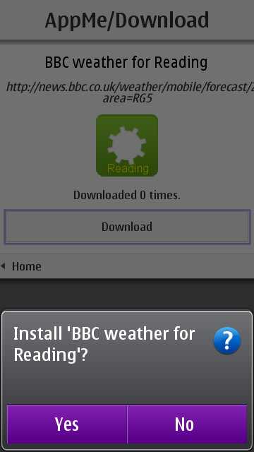 Screenshot, AppMe