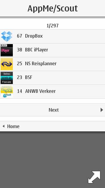 Screenshot, AppMe