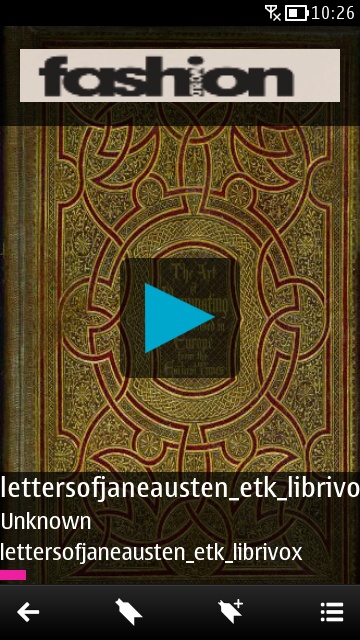 Screenshot, Audiobook Reader