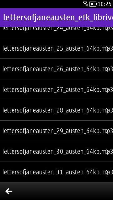 Screenshot, Audiobook Reader