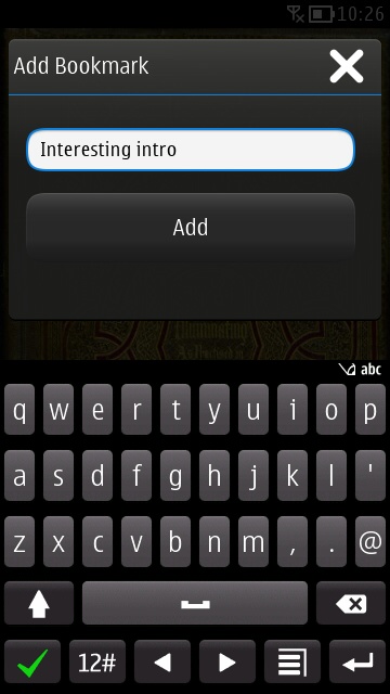 Screenshot, Audiobook Reader