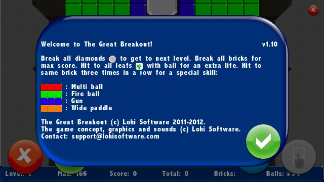 Screenshot, The Great Breakout