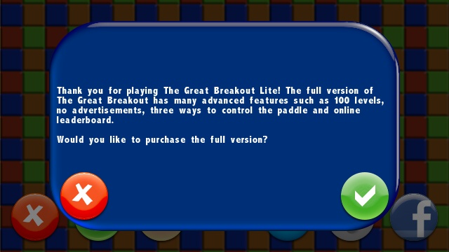 Screenshot, The Great Breakout