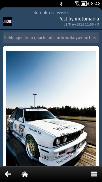 Bumblr screenshot