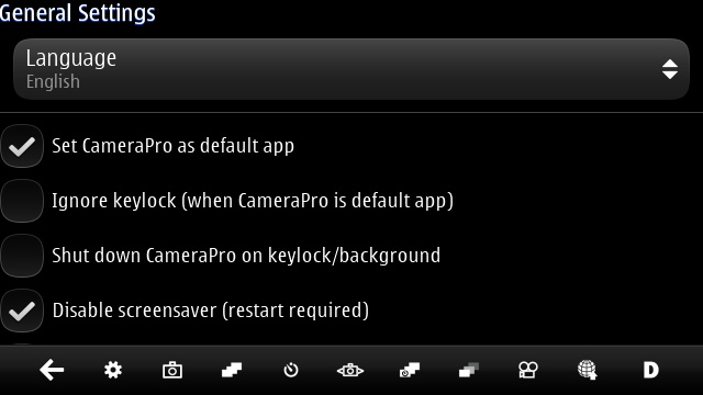 Screenshot, CameraPro Qt