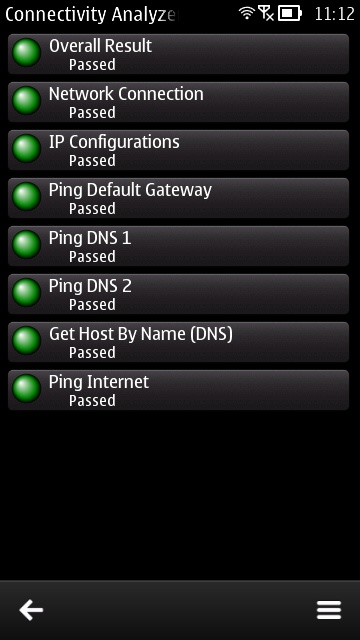 Screenshot, Nokia Connectivity Analyzer