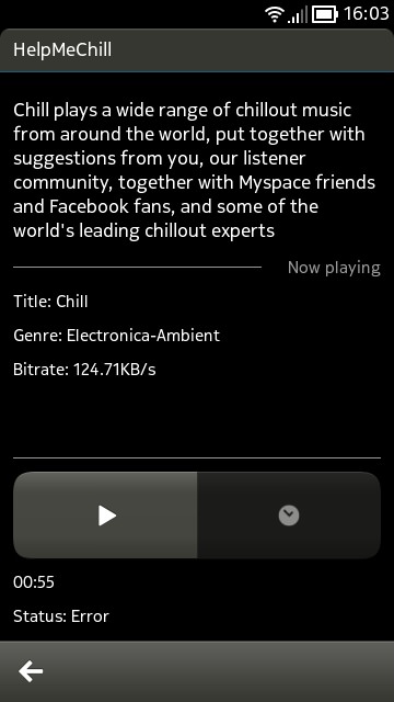 cuteRadio screenshot