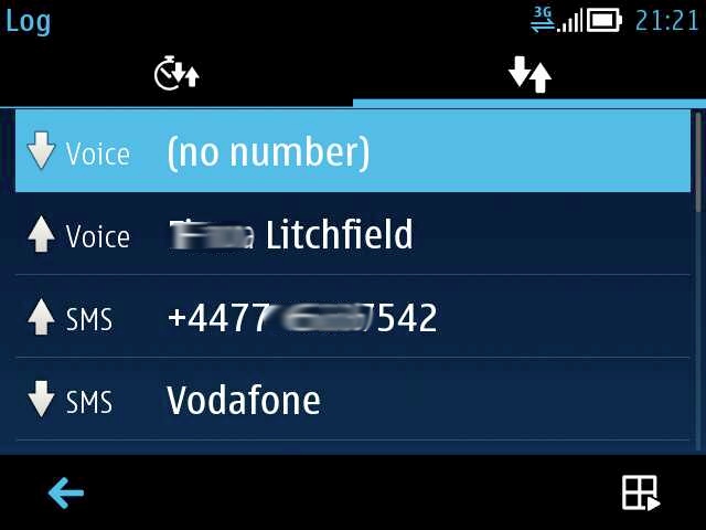 DataLog screen
