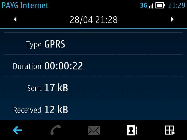 DataLog screen