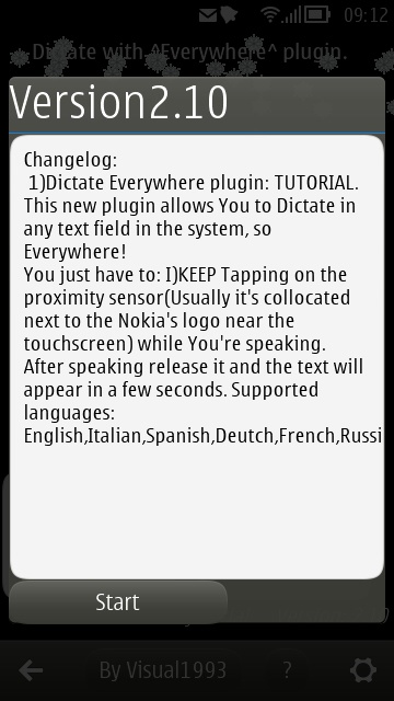 Dictate screenshot
