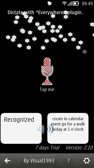 Dictate screenshot