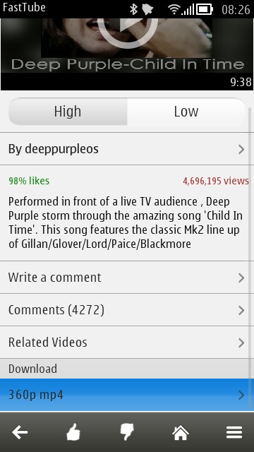 Screenshot, FastTube