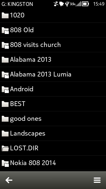 DataTraveler screen