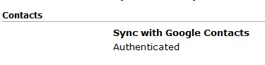 GooSync Contacts sync screenshots