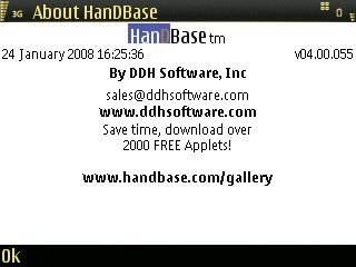 HanDBase 4 screenshot