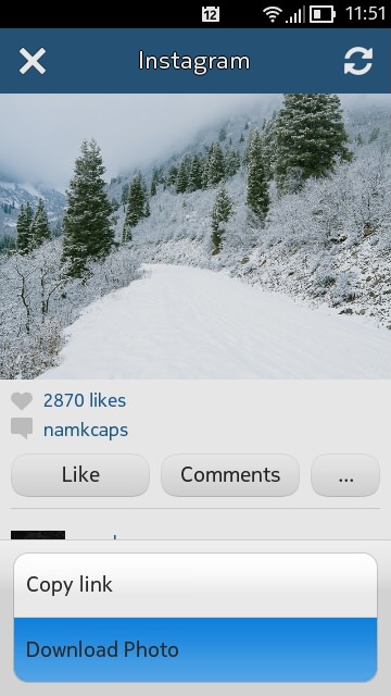 Instagram screenshot
