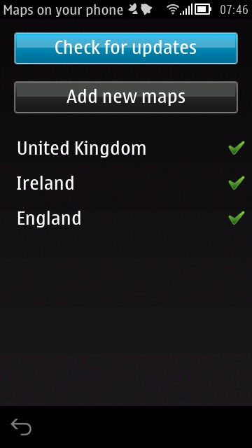 Screenshot, Maps update
