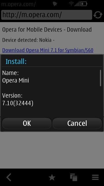 Opera Mini screenshot