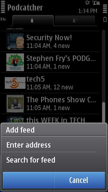 Screenshot Podcatcher 1.0.8