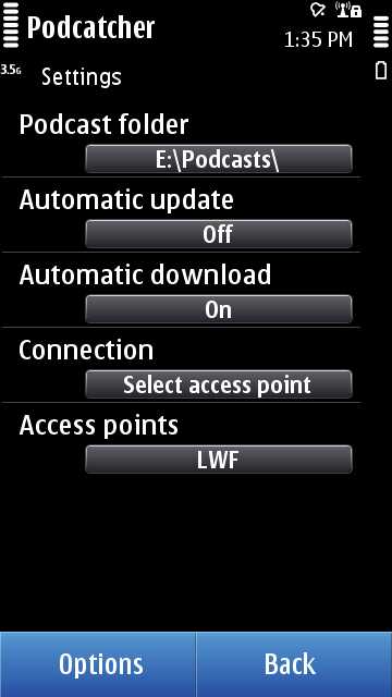 Screenshot Podcatcher 1.0.8
