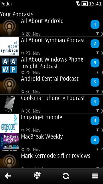 Screenshot, Poddi