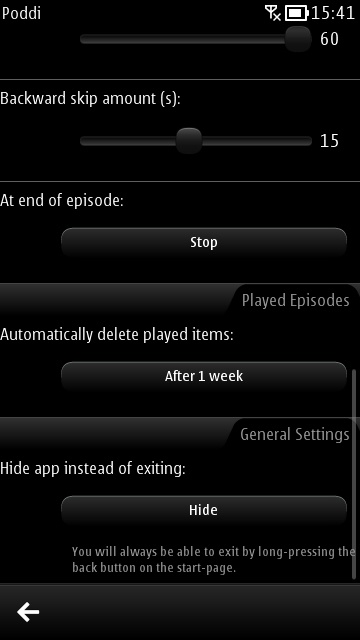 Screenshot, Poddi
