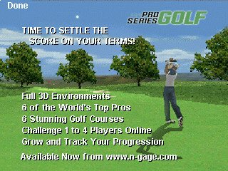Pro Series Golf Screenshot