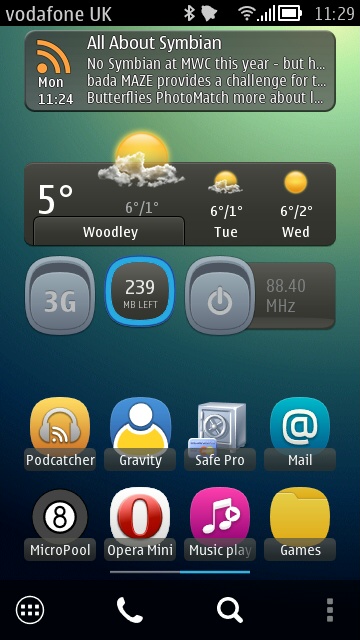 Screenshot, qooRSS