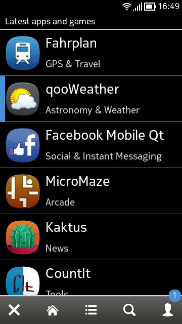 Screenshot, qooWeather