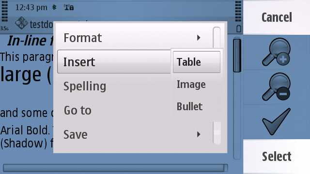 Quickoffice 6 screenshot