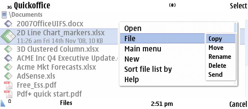 Quickoffice 6.0 screenshot