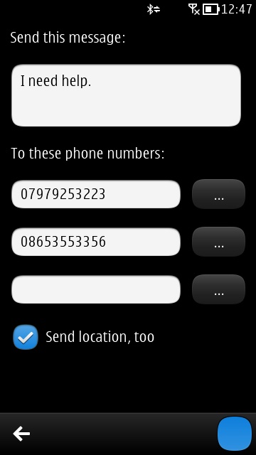 Screenshot. Red Help