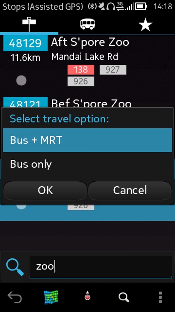 Singapore Bus screenshot