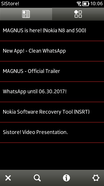 Screenshot, SIStore