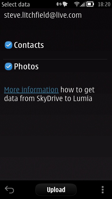 Screenshot, SkyDrive update