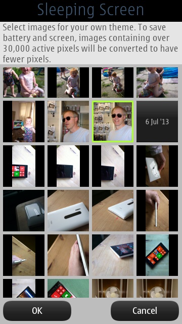 Screenshot, Nokia Sleeping Screen tutorial